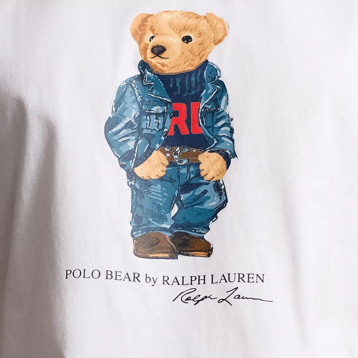 Men’s store Polo Ralph Lauren Preppy Polo Bear Graphic White T-Shirt