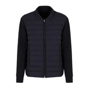 Emporio Armani Dark Navy Knit Blouson Jacket