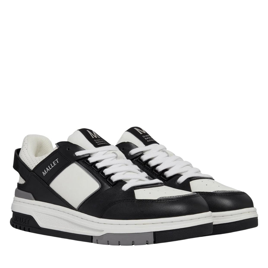 Mallet London Compton Black White Trainers