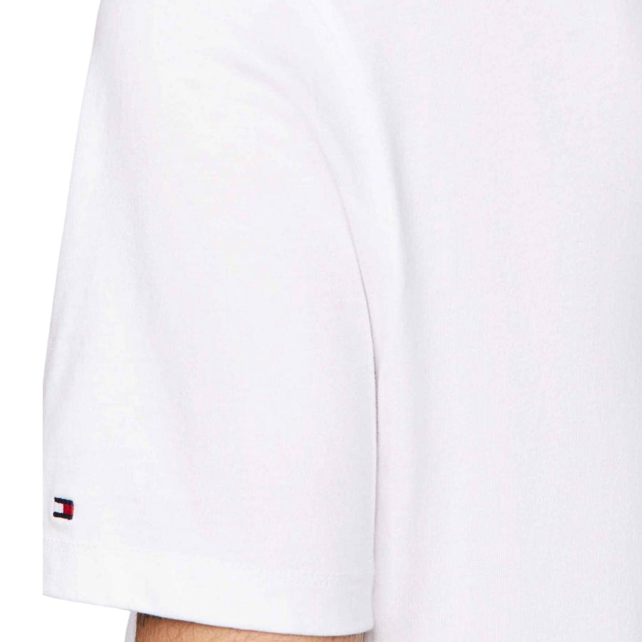 Tommy Hilfiger Embroidered Script Logo White T-Shirt