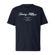 Tommy Hilfiger Embroidered Script Logo Desert Navy T-Shirt