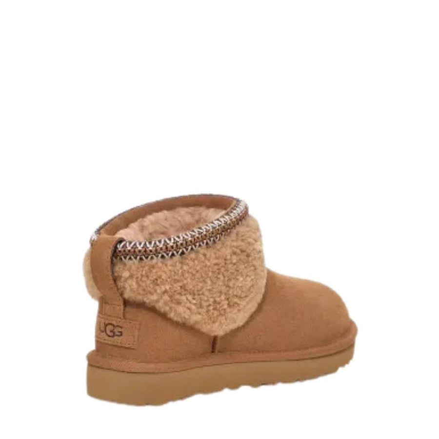 UGG Classic Ultra Mini Maxi Curly Chestnut Boot