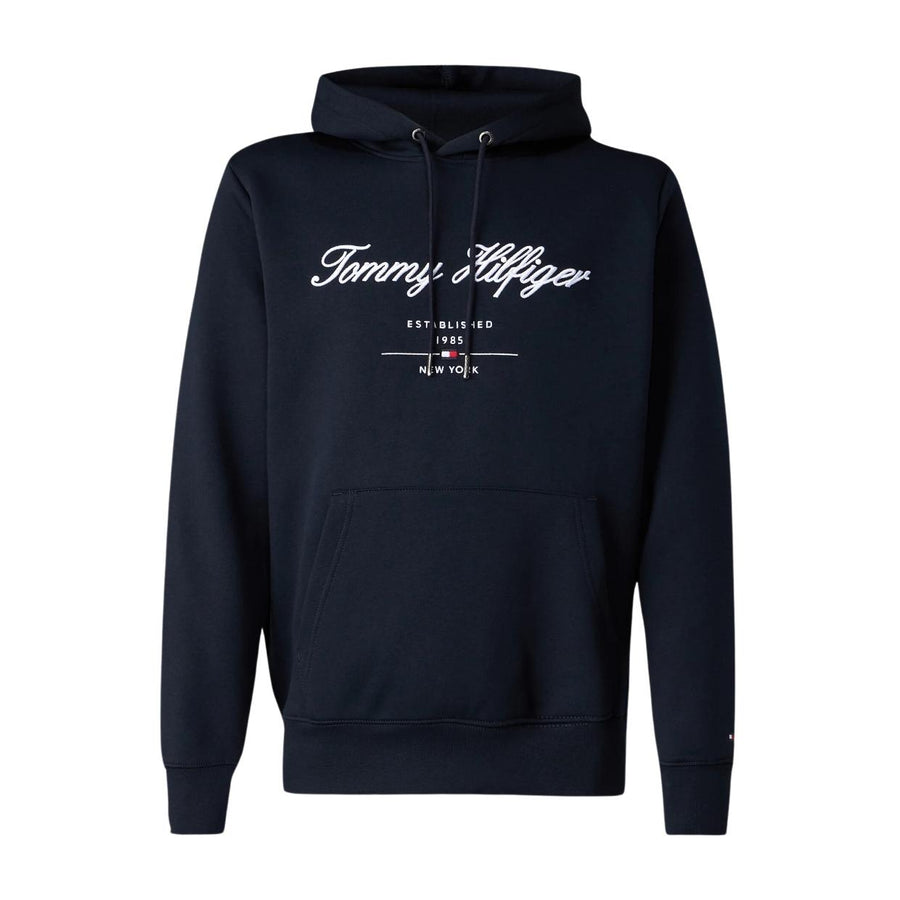 Tommy Hilfiger Embroidered Script Logo Desert Navy Hoodie