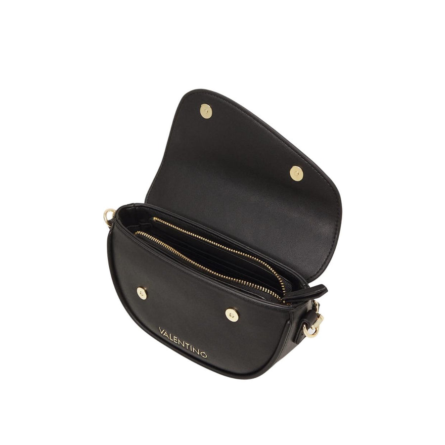 Valentino Bags Piper Black Flap Crossbody Bag