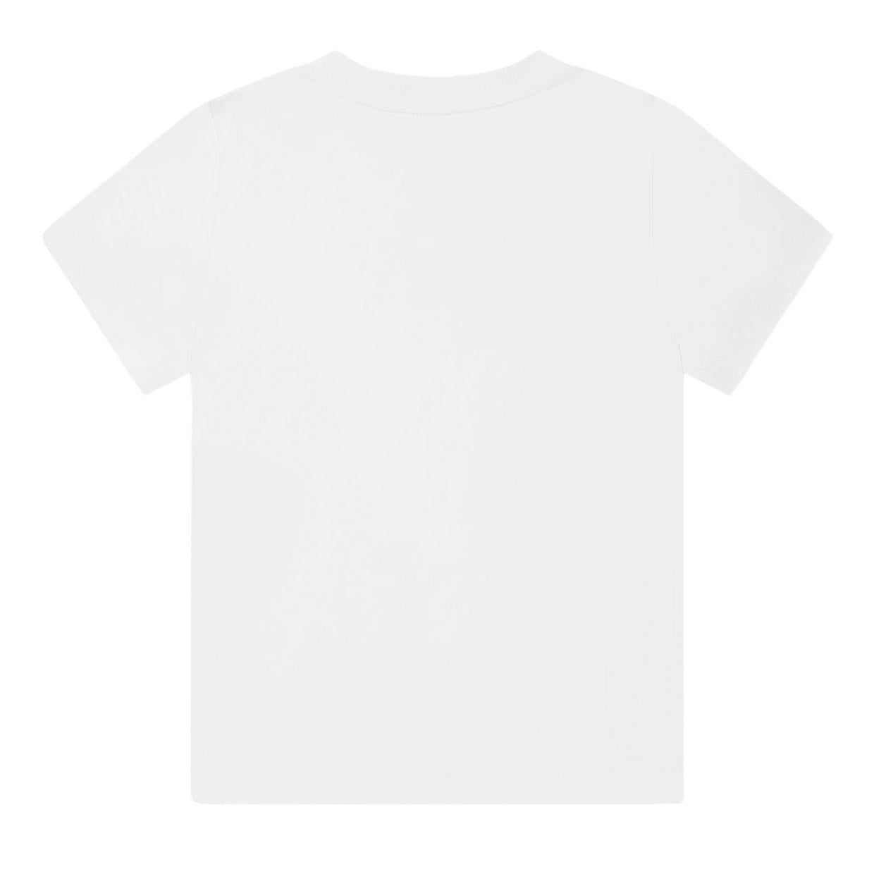 Moschino Kids Printed Logo White T-Shirt