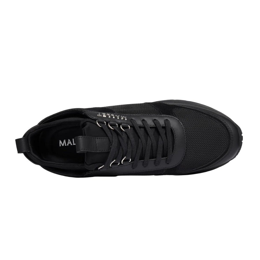 Mallet London Diver Lite Triple Black Sliver Trainers