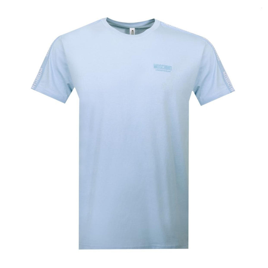 Moschino Underwear Logo Tape Sky Blue T-Shirt