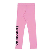 Moschino Kids Printed Logo Pink Leggings