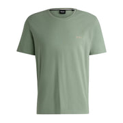 BOSS Embroidered Logo Regular Fit Light Green T-Shirt