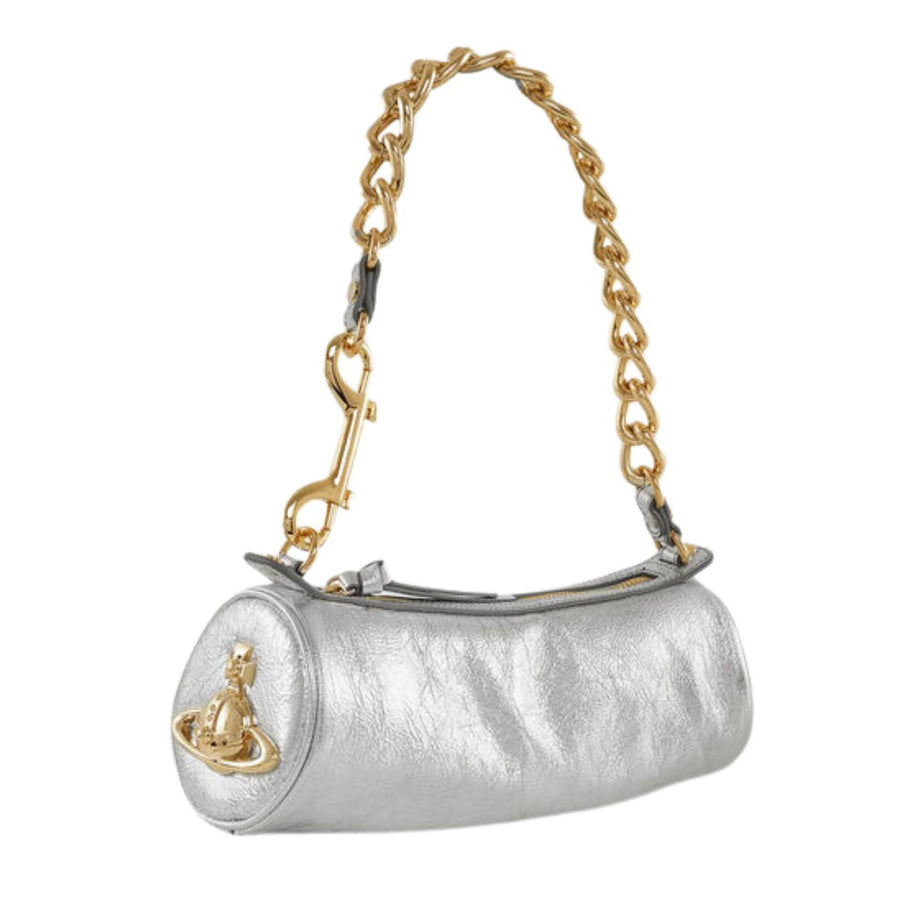 Vivienne Westwood Silver Cindy Cylinder Bag