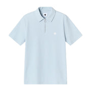 Pretty Green Islington Half Zip Sky Blue Polo Shirt