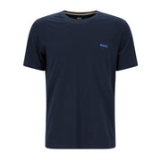 BOSS Embroidered Logo Regular Fit Dark Blue T-Shirt