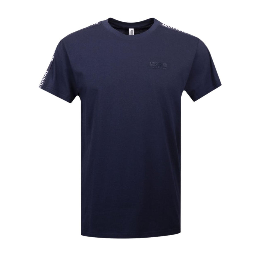 Moschino Underwear Logo Tape Navy T-Shirt