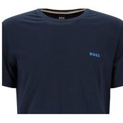 BOSS Embroidered Logo Regular Fit Dark Blue T-Shirt