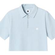 Pretty Green Islington Half Zip Sky Blue Polo Shirt