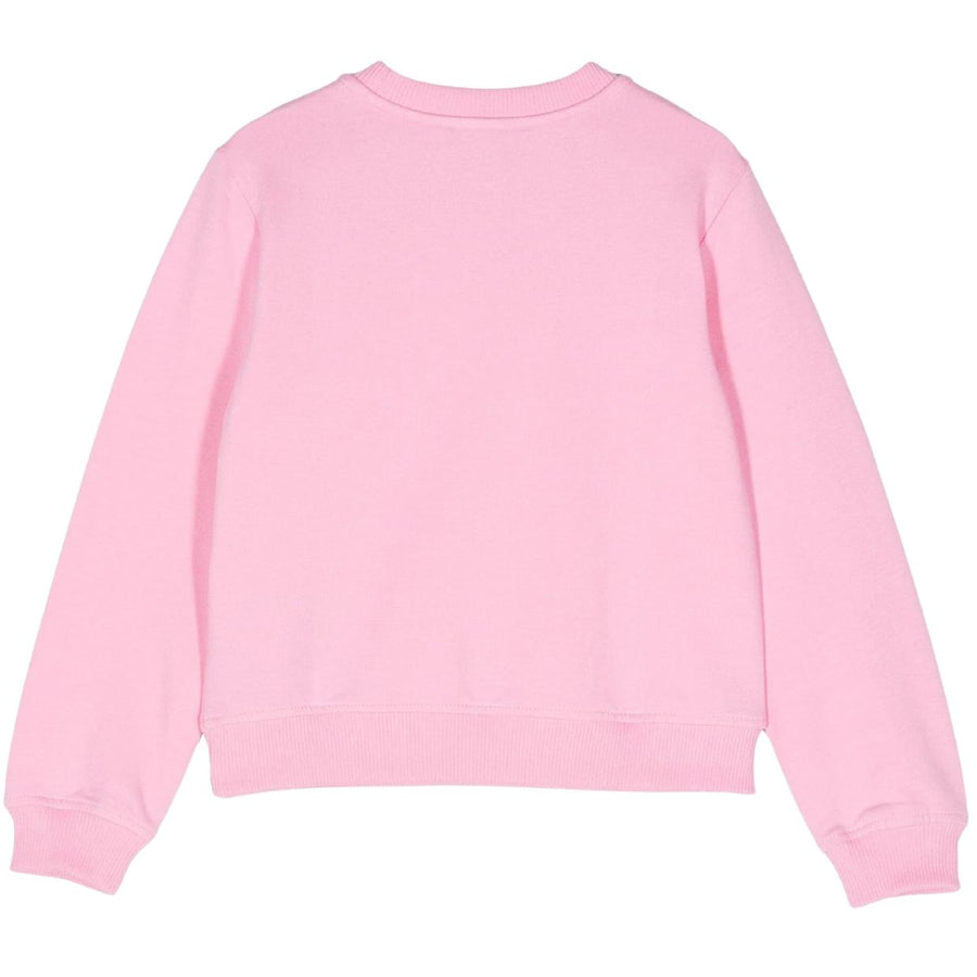 Moschino Kids Teddy Bear Heart Logo Pink Sweatshirt