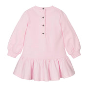 Balmain Baby Embroidered Logo Pink Sweat Dress & Bloomers Set