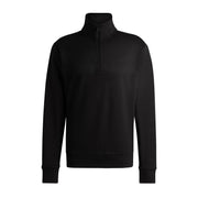 BOSS Ze Cord Black Half Zip Sweatshirt