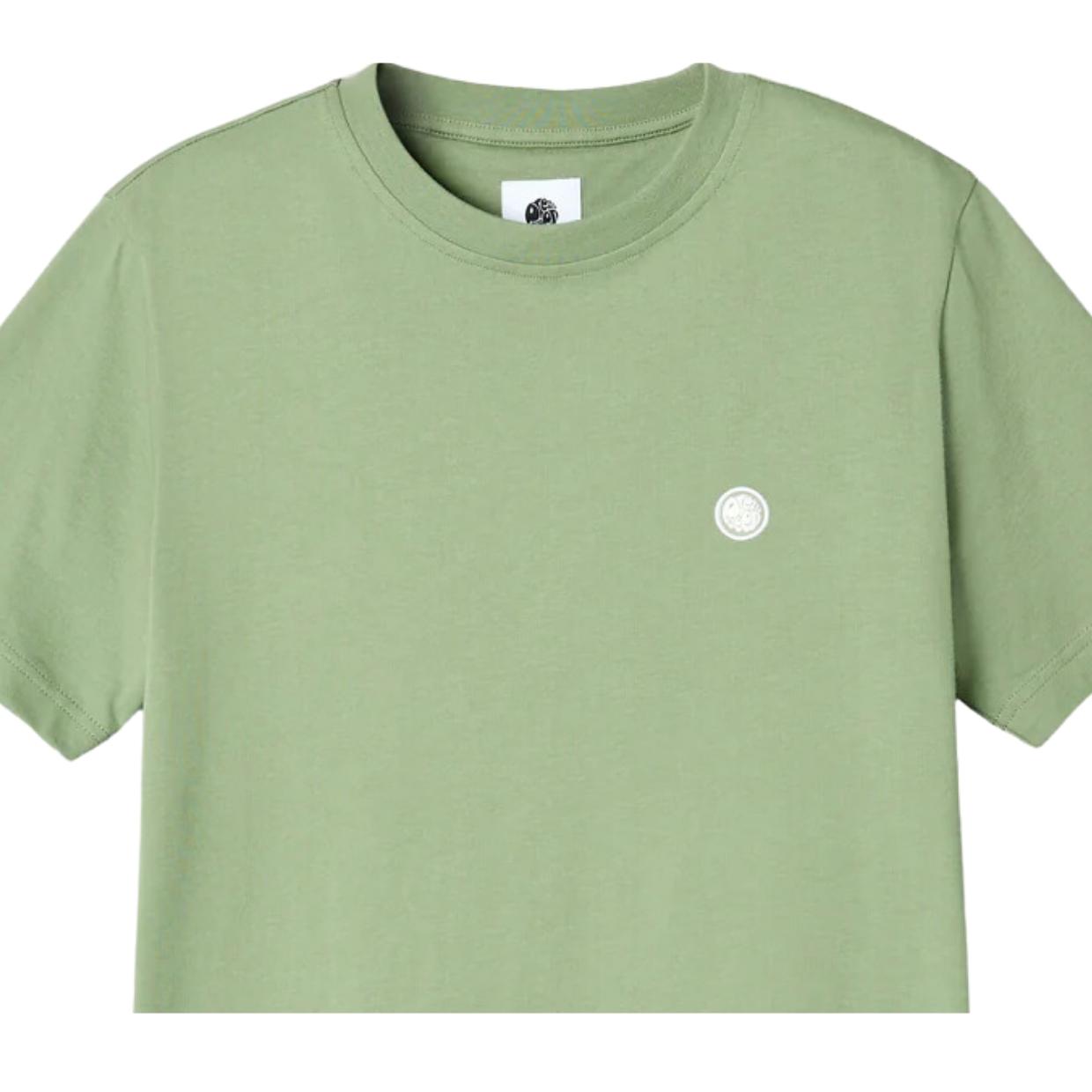 Pretty Green Mitchell Embroidered Logo Green T-Shirt