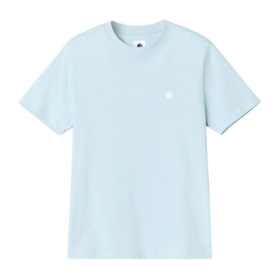 Pretty Green Mitchell Embroidered Logo Sky Blue T-Shirt