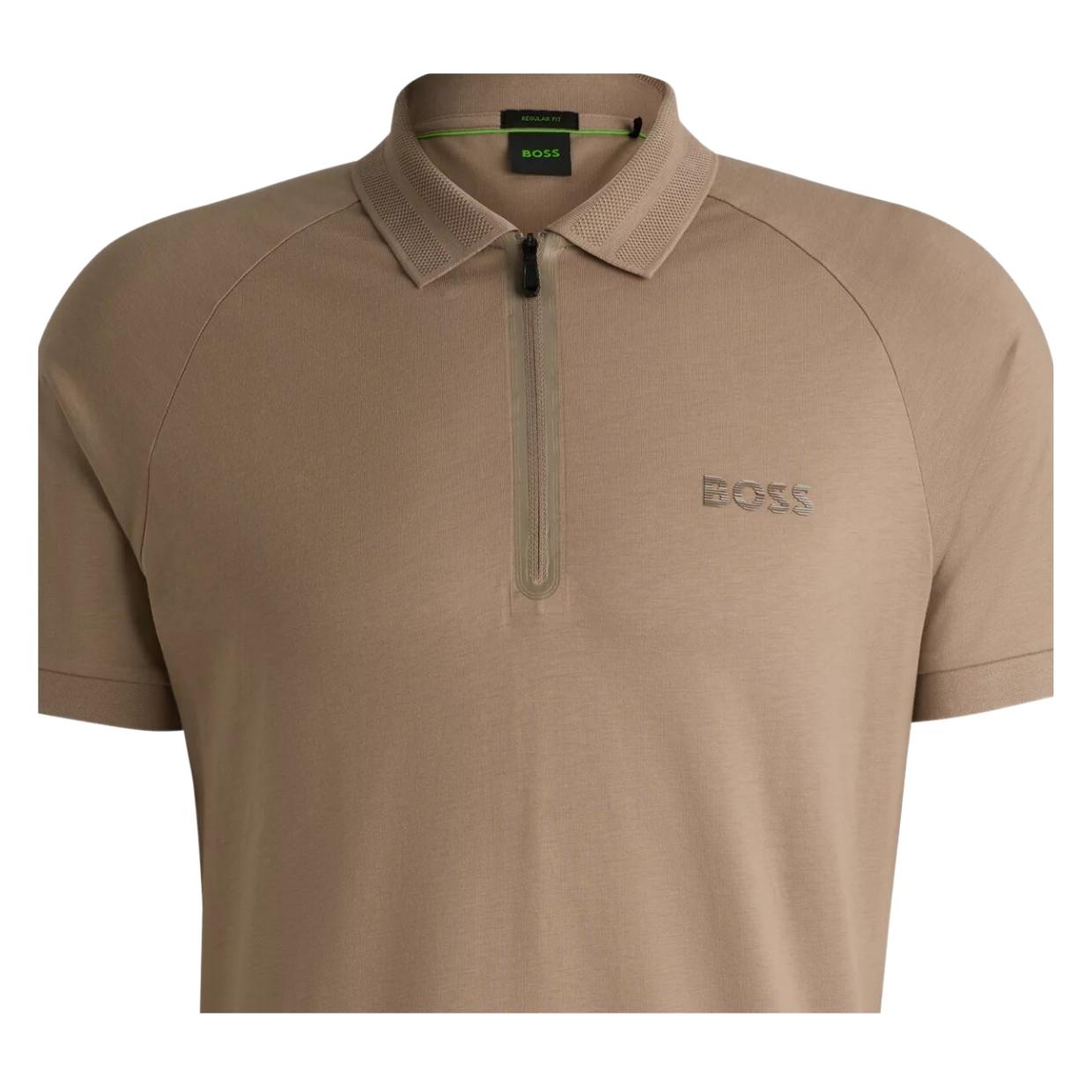 BOSS Philix Mirror Light Green Polo Shirt