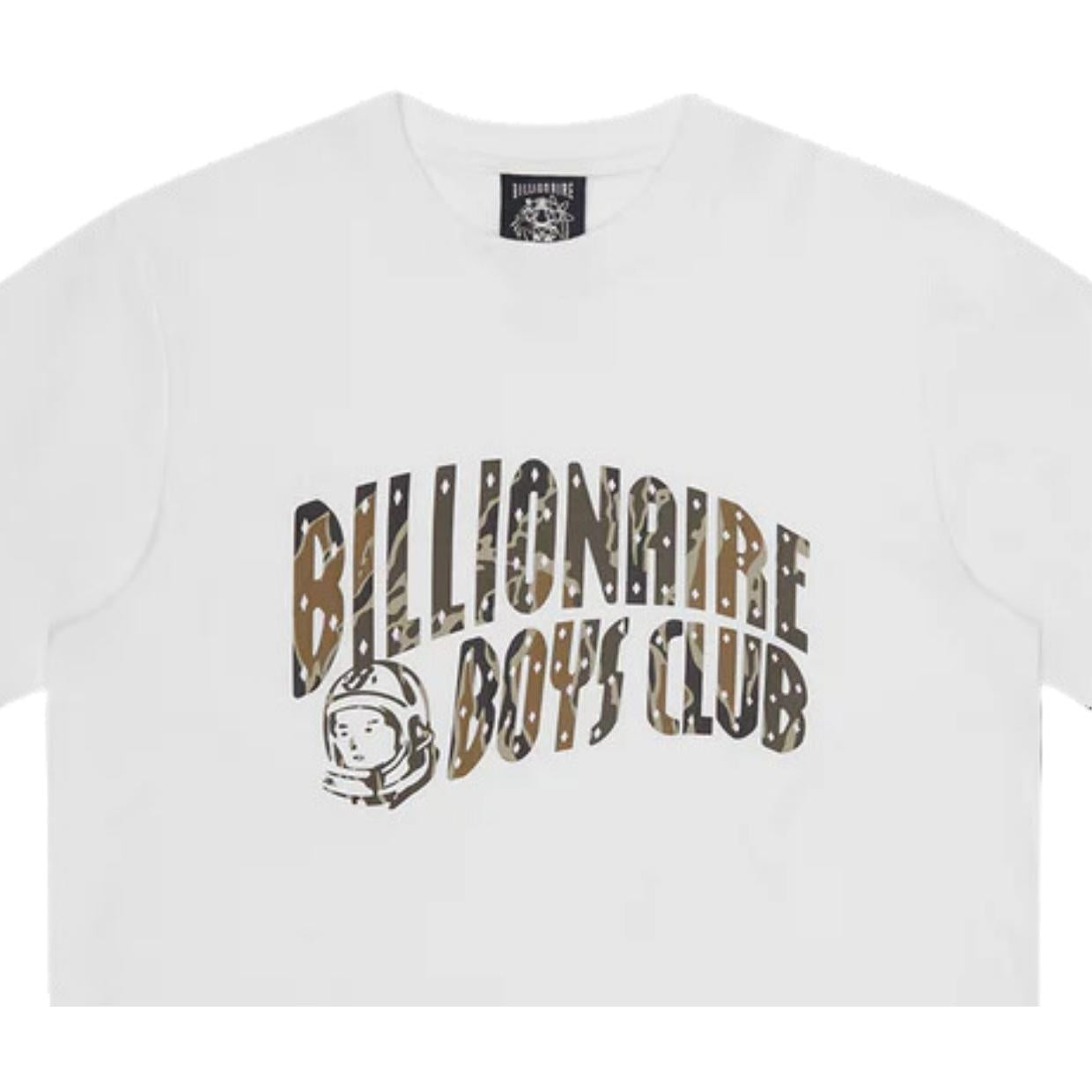 Billionaire Boys Club Camo Arch Logo White T-Shirt