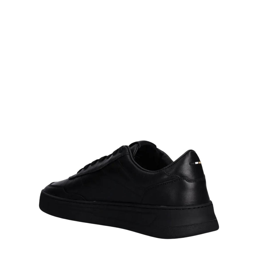 BOSS Baltimore Black Leather Trainers