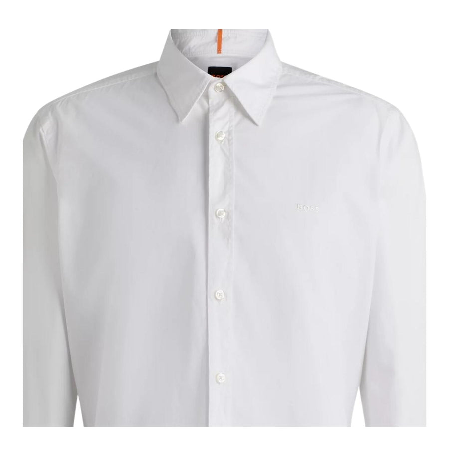 BOSS Relegant Regular Fit White Shirt