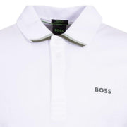 BOSS Paddy Lux Heritage White Polo Shirt