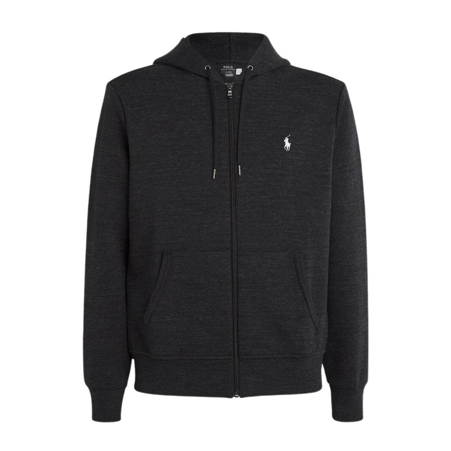 Polo Ralph Lauren Embroidered Pony Logo Black Zip-Up Hoodie