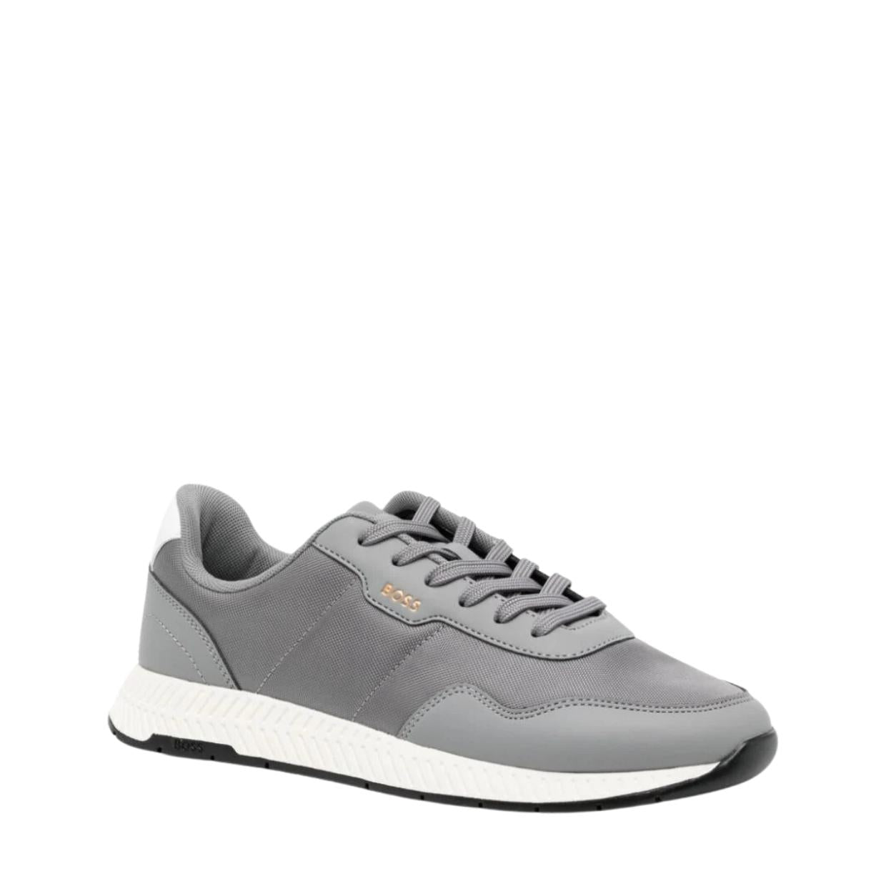 BOSS Titanium Runn Grey Trainers