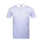 Polo Ralph Lauren White/Blue Slim Fit Polo Shirt