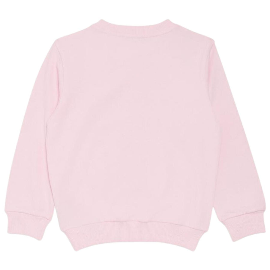 Balmain Kids Embroidered Logo Pink Sweatshirt