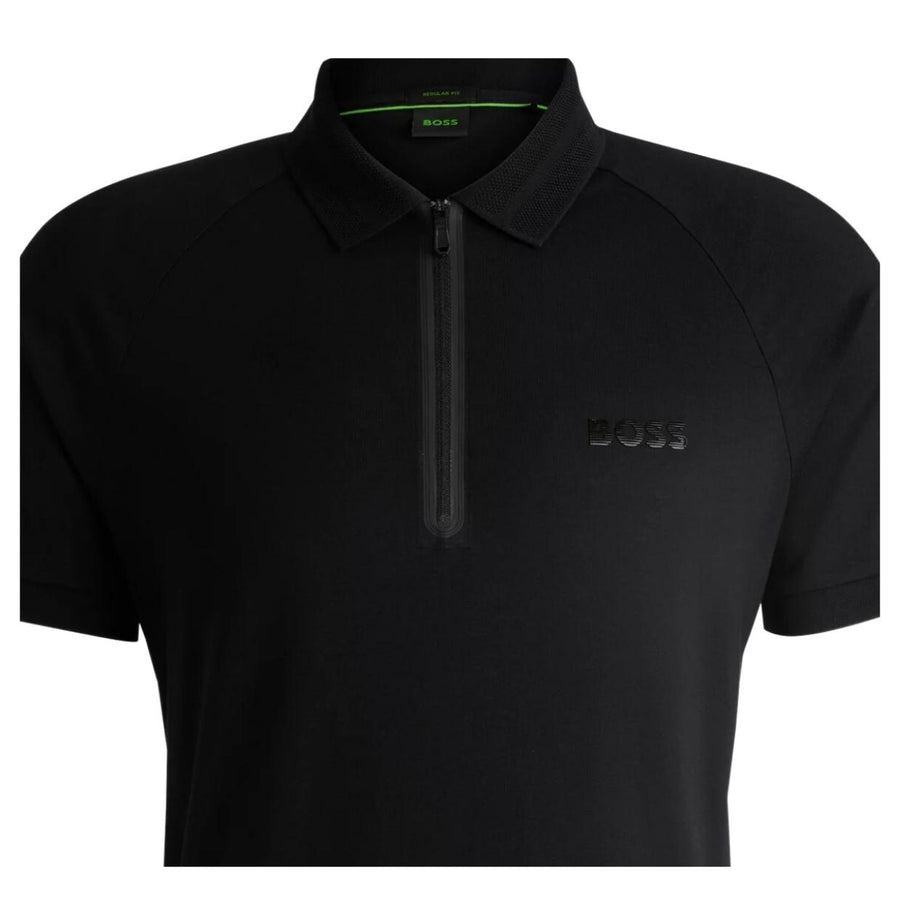 BOSS Philix Mirror Black Polo Shirt