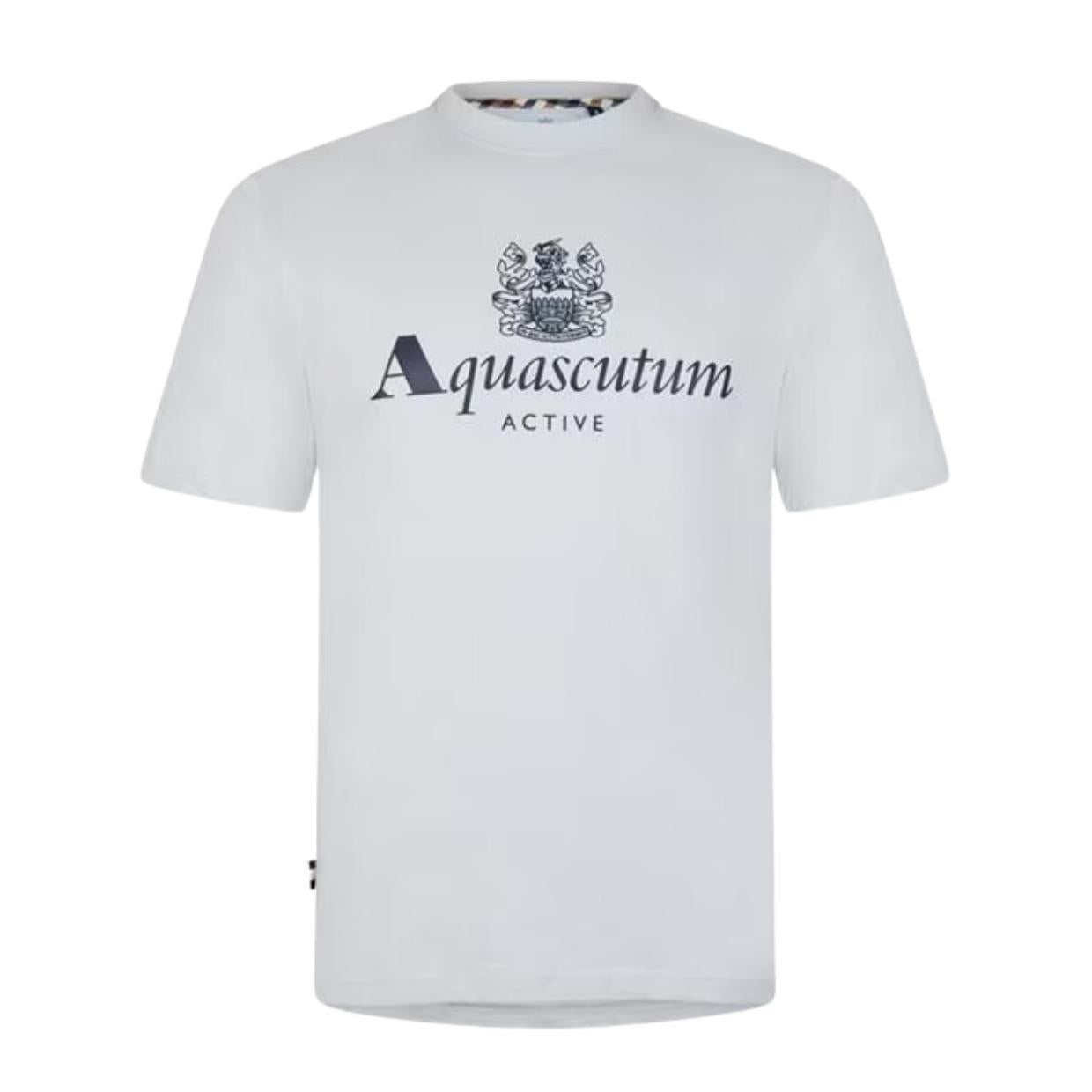 Aquascutum Active Big Logo Grey T-Shirt