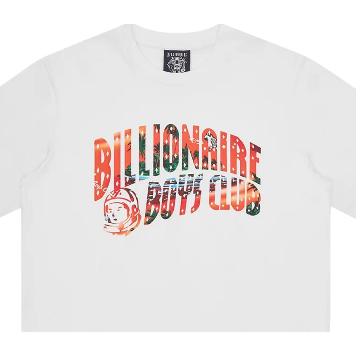 Billionaire Boys Club Tropical Island Fill Arch Logo White T-Shirt