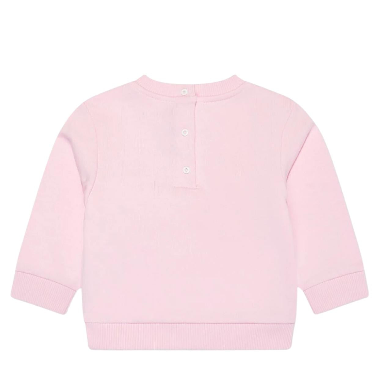 Balmain Baby Embroidered Logo Pink Sweatshirt