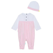 Balmain Baby Pink Two-Piece Set Babygrow