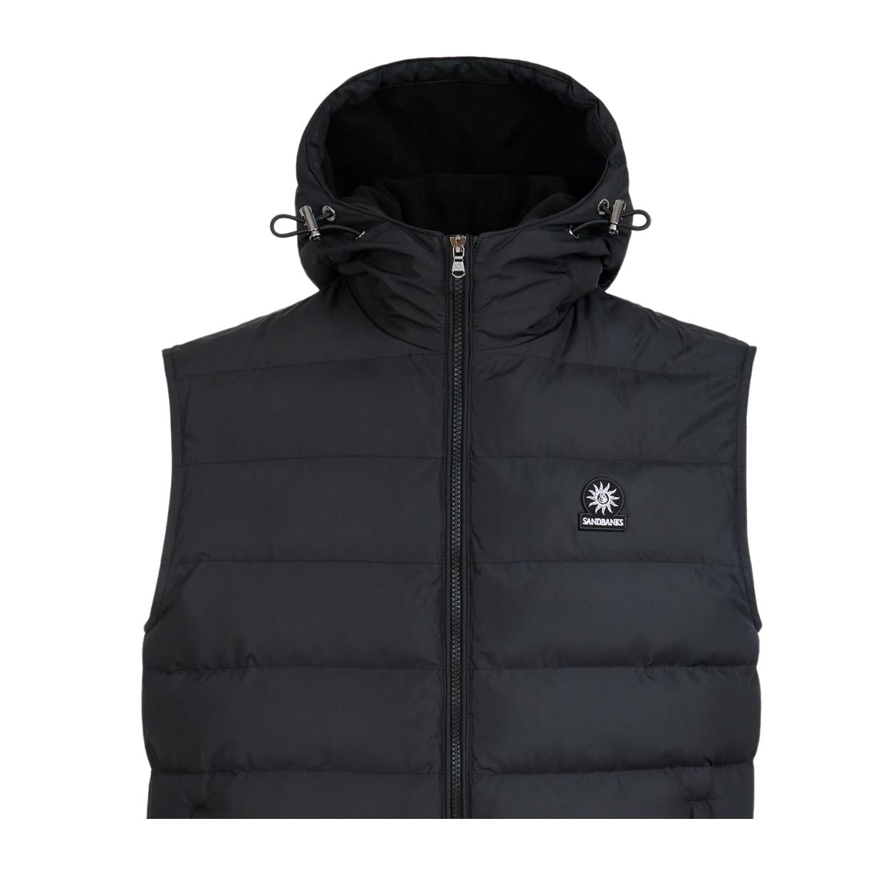 Sandbanks Micro Black Puffer Gilet