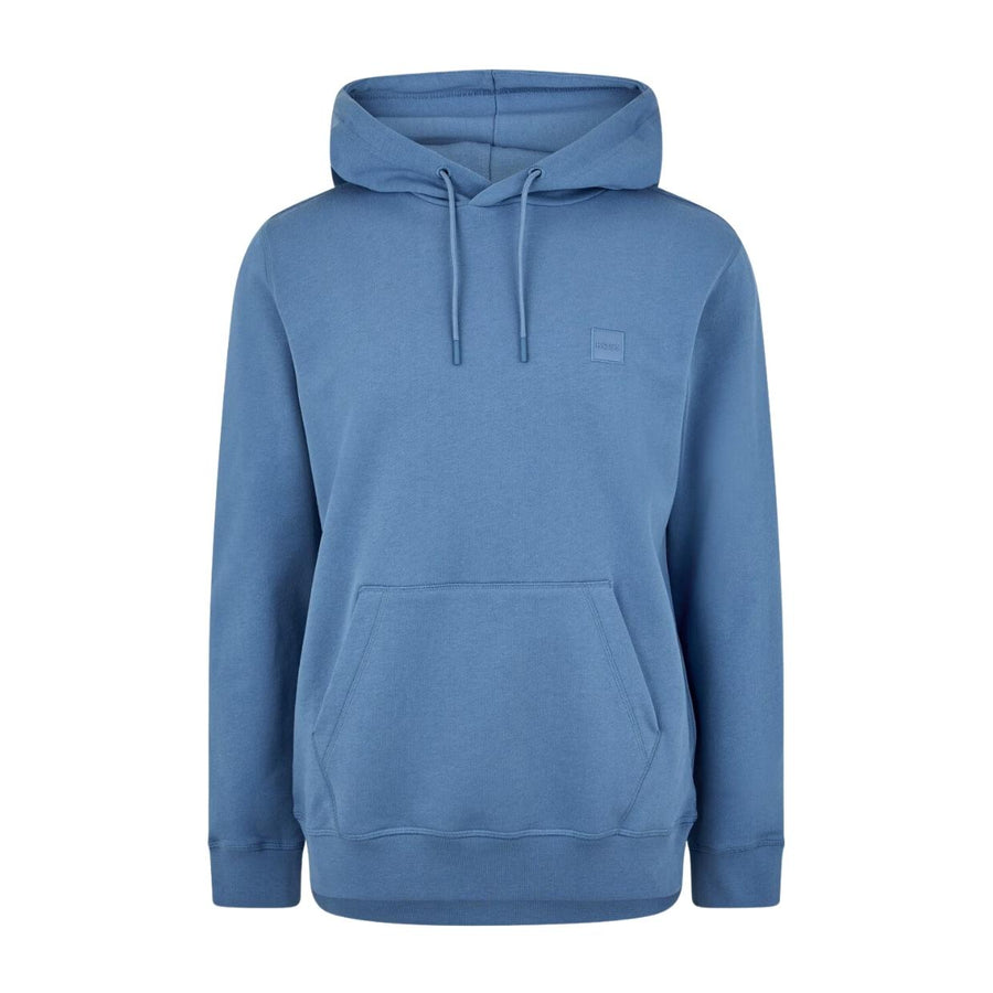 BOSS Logo Patch Wetalk Blue Hoodie