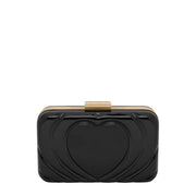 Love Moschino Heart Logo Black Clutch Bag