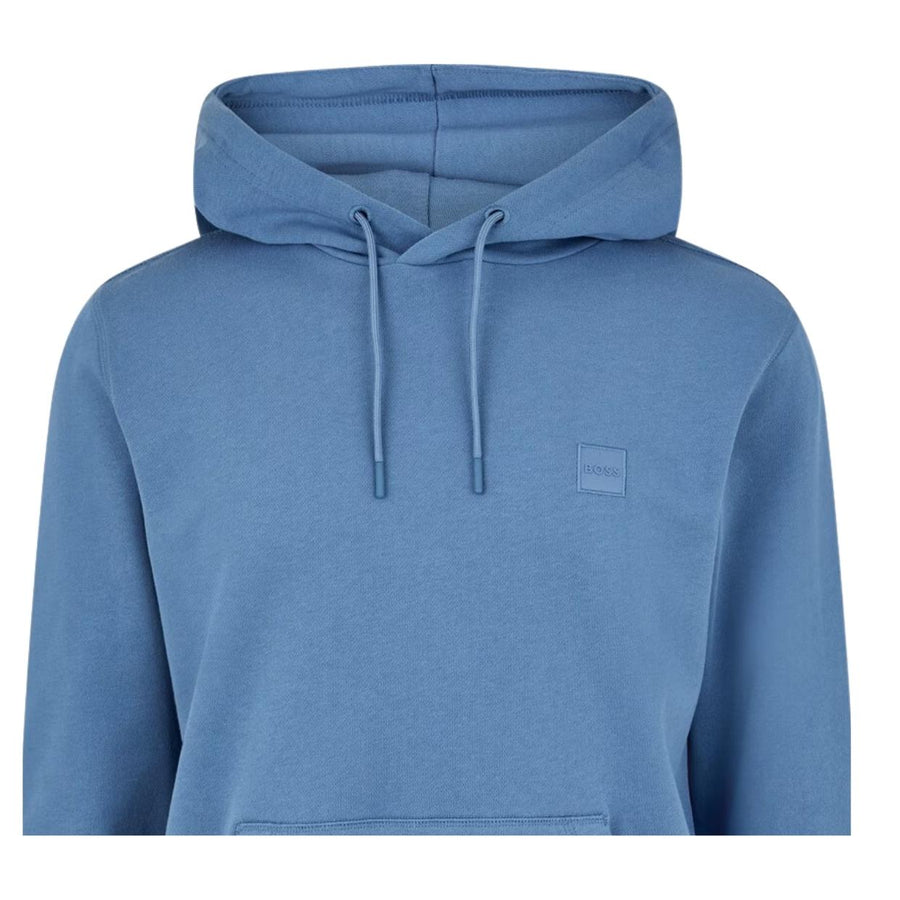 BOSS Logo Patch Wetalk Blue Hoodie