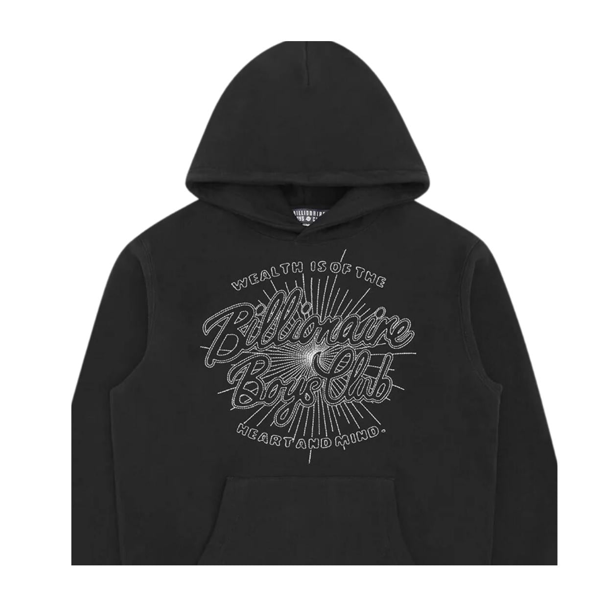 Billionaire Boys Club Script Logo Chainstitch Black Hoodie