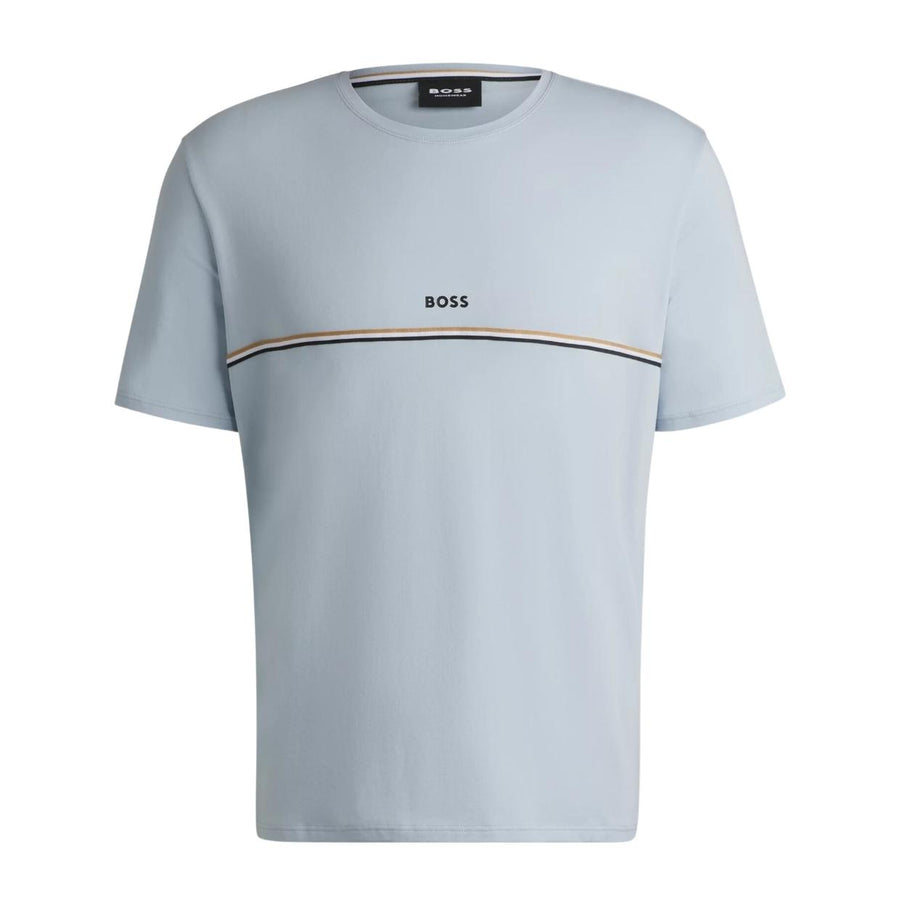 BOSS Signature Stripe Sky Blue Unique T-Shirt