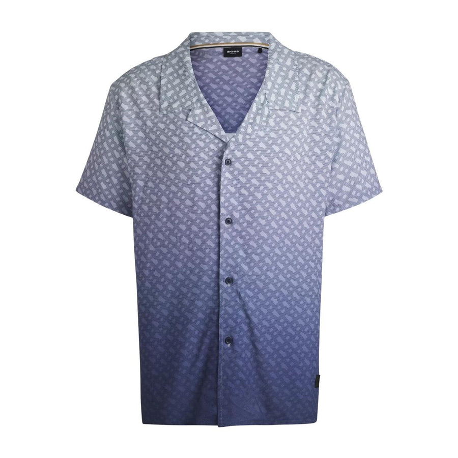 BOSS Degrade Monogram Vale Navy Shirt