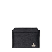 Vivienne Westwood Orb Black Grained Slim Card Holder