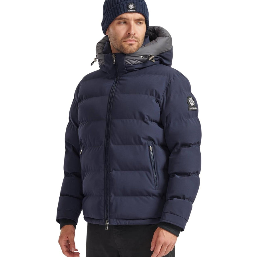 Sandbanks Banks Navy Puffer Jackets