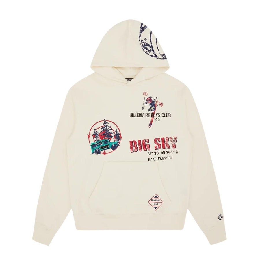 Billionaire Boys Club World Ski Ivory Hoodie