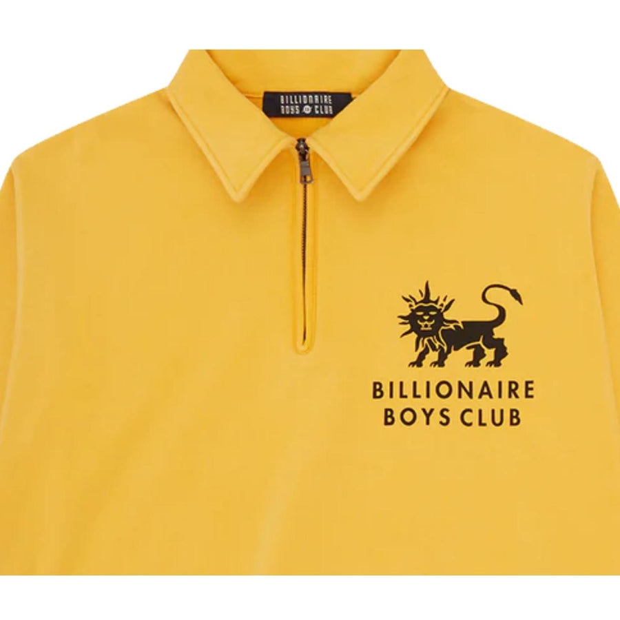 Billionaire Boys Club Washed Mustard Lion Half Zip Sweatshirt