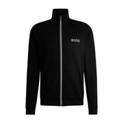 BOSS Print Logo Black Zip-Up Tracksuit Jacket